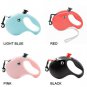 5M Automatic Retractable Pet Dog Cat Puppy Traction Rope Walking Lead Leash Pink