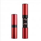TWS Bluetooth 4.2Wireless Headphones Twins Mini Headset In-Ear Earphone Earbuds Red