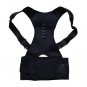 Posture Corrector Magnet Therapy Back Support Brace Adjustable Lumbar Belt Black Size L