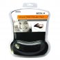 ECOLA MPD-016 Antifatigue Comfort Foam Wave Rest Mice Pad Pro-Fit Mousepad for Optical Mouse Black