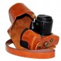 FB Leather Protective Camera Case for Canon SX60 Camera Shoulder Bag Brown