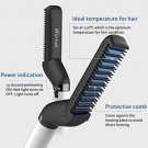 Quick Beard Straightener Multifunctional Hair Comb Curling Curler Show Cap Men US Plug