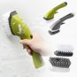 Kitchen Cleaning Liquid Long Handle Cleaning Brush Tile Sink Gap Cleaning Brush Green