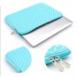 Diamond pattern Laptop Notebook Sleeve Case Bag Cover Case For Laptop 15'' Blue
