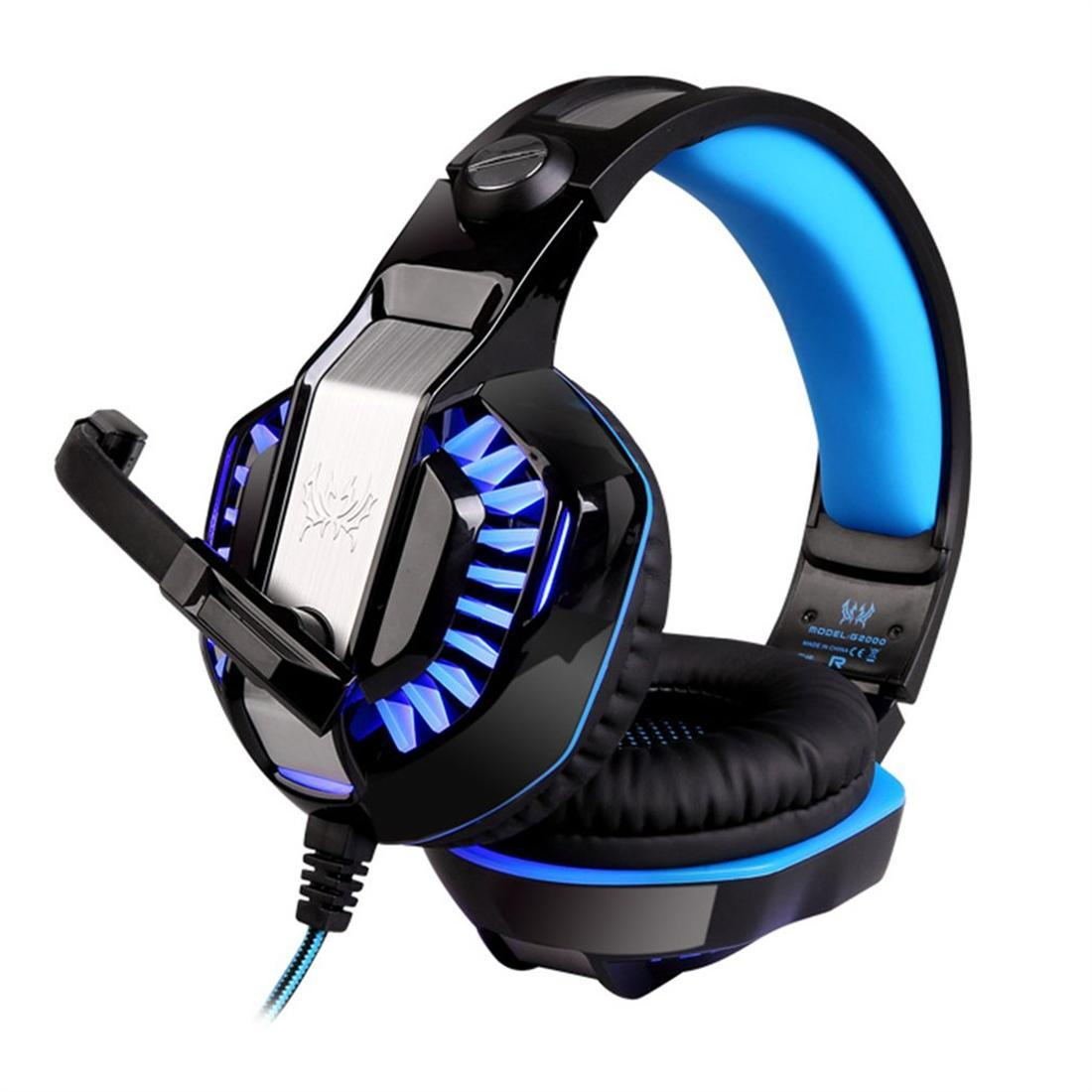 G2000 Lightweight Gaming Headset LED Headband Luminous Gamer Headphones