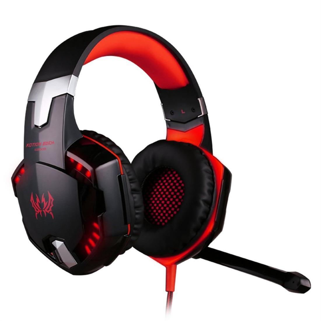 G2000 Lightweight Ergonomic Design Gaming Headset Luminous Headphones With Mic