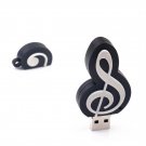 PVC Music Note USB2.0 U Disk Pendrive USB External Memory Stick Pen Drive