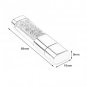 Fashion USB2.0 Crystal U-Disk Waterproof 8G USB Flash Drive Portable Pen Drive