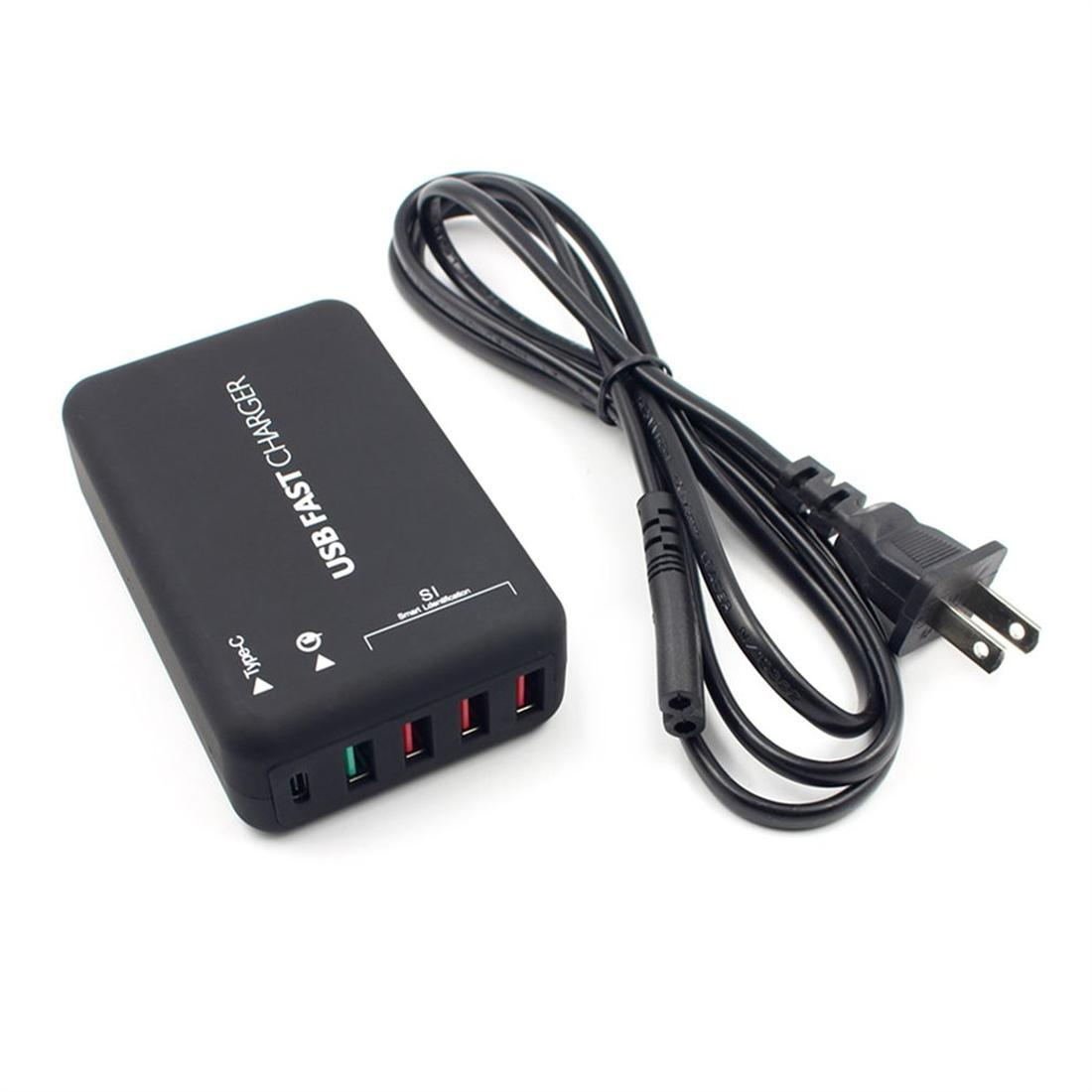 USB Fast Charger Multi USB Ports Charger With 5 USB Ports and Type-C Port