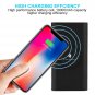 CHENSHENGYUE Wireless Charging Pad Wireless Charger Qi Standard 10000mAh Power Bank Black