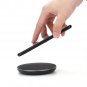 PU Linen Finish Wireless Qi Charger Fast Charging Pad for Qi-Enable Devices