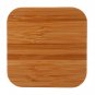 Wireless Qi Charger Square Bamboo Grain Charger For iPhoneX For iPhone8