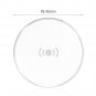 MOXO N8 Round Smart Fast Wireless Charger with Smart Chip & Anti-Slip Feet Pad