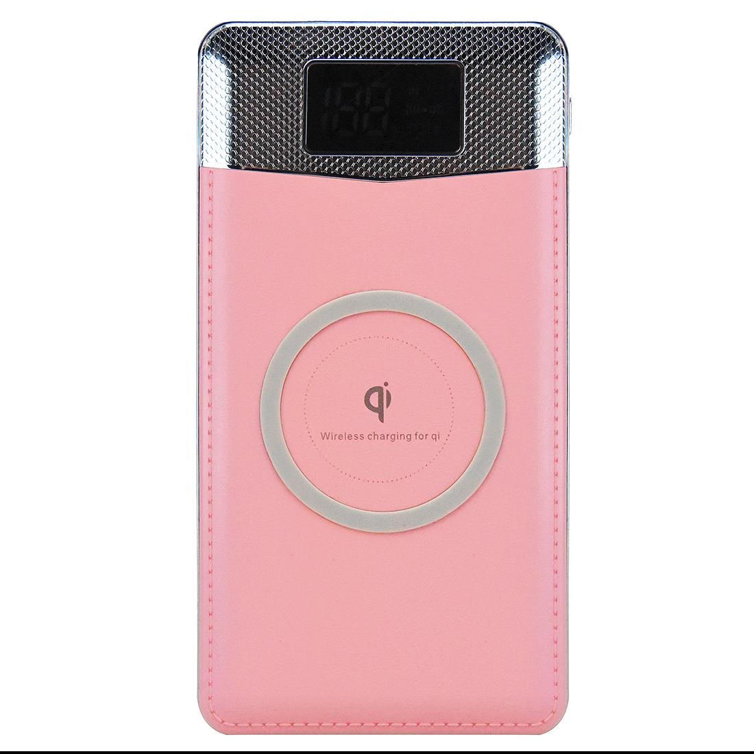 CHENSHENGYUE 3 in 1 Wireless Charging Pad Qi Standard 10000mAh Power Bank Flash Light Black