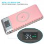 CHENSHENGYUE 3 in 1 Wireless Charging Pad Qi Standard 10000mAh Power Bank Flash Light Black