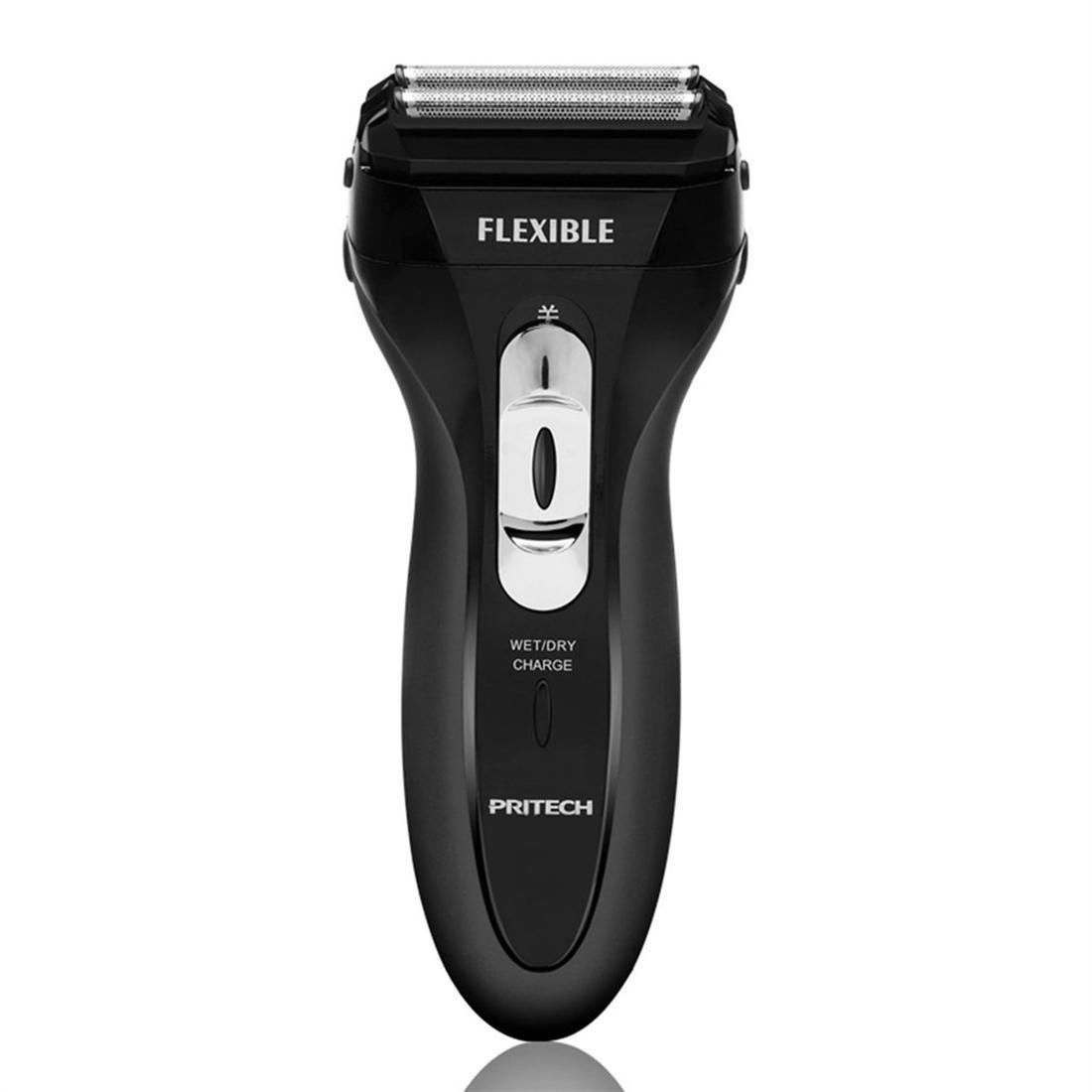 PRITECH RSM-1308 Electric Shaver Dual Mesh Blades Washable Men Beard ...