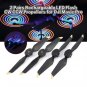 2 Pairs LED Flash Low-Noise Quick Release CW CCW Propellers for DJI Mavic Pro