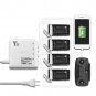 Dual USB + 4 Battery Ports Battery Balance Charger Hub For DJI MAVIC AIR
