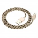 1M Alloy USB 2.0 to Magnetic 5 Pin Micro Data Charging Nylon Braid Cable High-speed  for Samsung