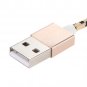 1M Alloy USB 2.0 to Magnetic 5 Pin Micro Data Charging Nylon Braid Cable High-speed for Samsung