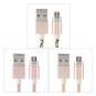 1M Alloy USB 2.0 to Magnetic 5 Pin Micro Data Charging Nylon Braid Cable High-speed for Samsung