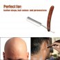 Antique Men's Straight Cut Carbon Steel Folding Razor Retro Barber Beard  Shaving  Handle Male