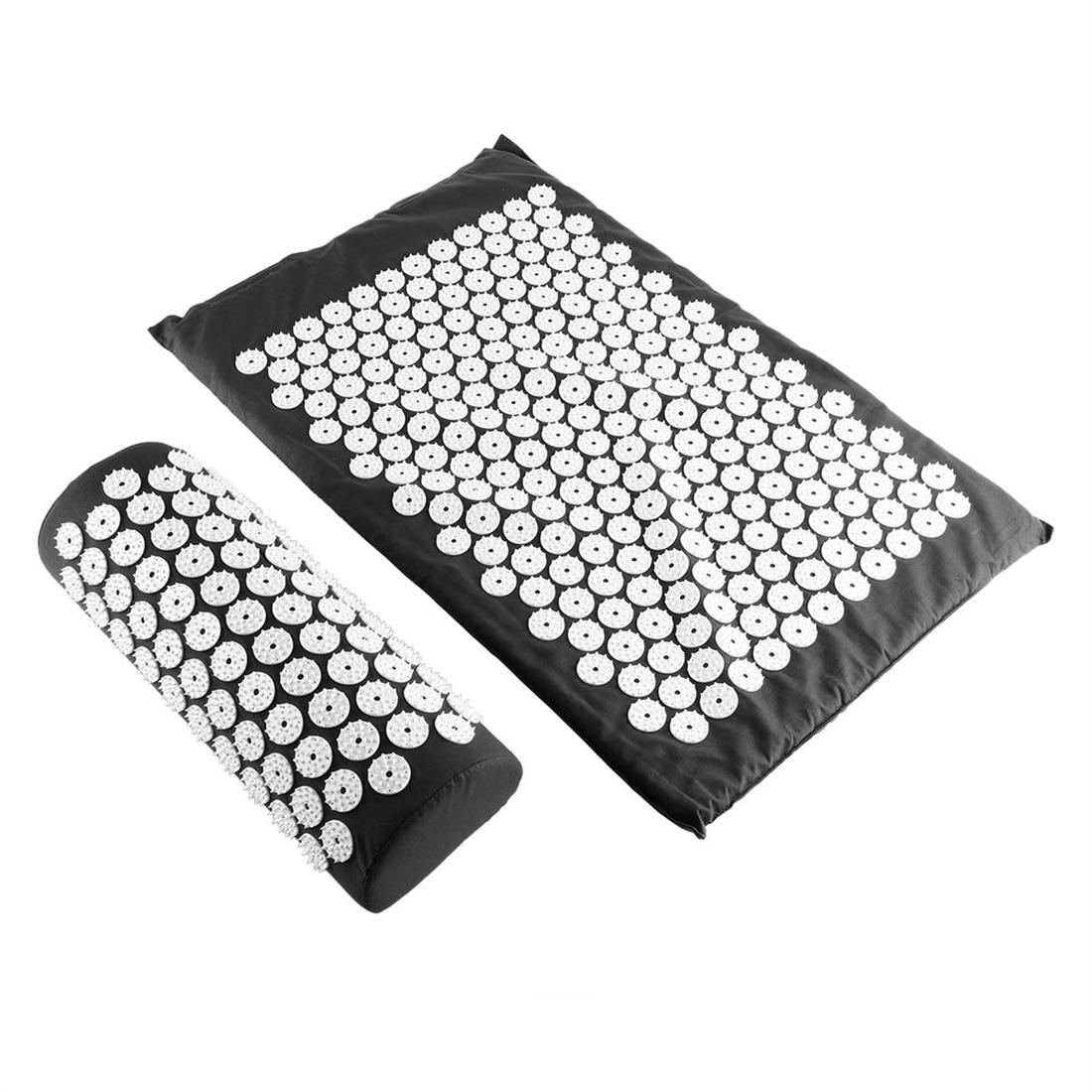 Body Head Foot Neck Massager Cushion Mat Set Acupressure Relieve Stress Pain