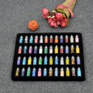 New creative nail sequins accessories 48 color set long thin thread flash powder hollow nail polish