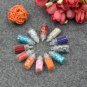 New creative nail sequins accessories 48 color set long thin thread flash powder hollow nail polish