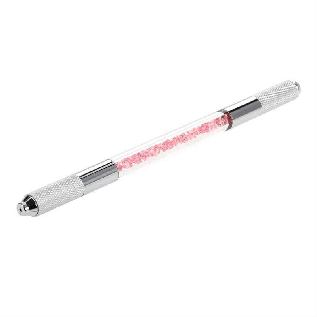 1pc Manual Double-ended Eyebrow Tattoo Pen Arcylic Permanent Makeup Pen Cross Tattooing  Eyebrow Pen