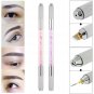 1pc Manual Double-ended Eyebrow Tattoo Pen Arcylic Permanent Makeup Pen Cross Tattooing  Eyebrow Pen