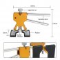 Car Body Paintless Dent Repair Tools Dent Puller Tabs 8Pcs Aluminum Glue Tabs