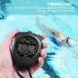LEAP Stopwatch Single Row 2 Memories Electronic Stopwatch PC894 Black