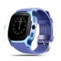 T8 Bluetooth Smart SIM Card Phone Watch Sports Steps Smart Wear Android Watch Blue