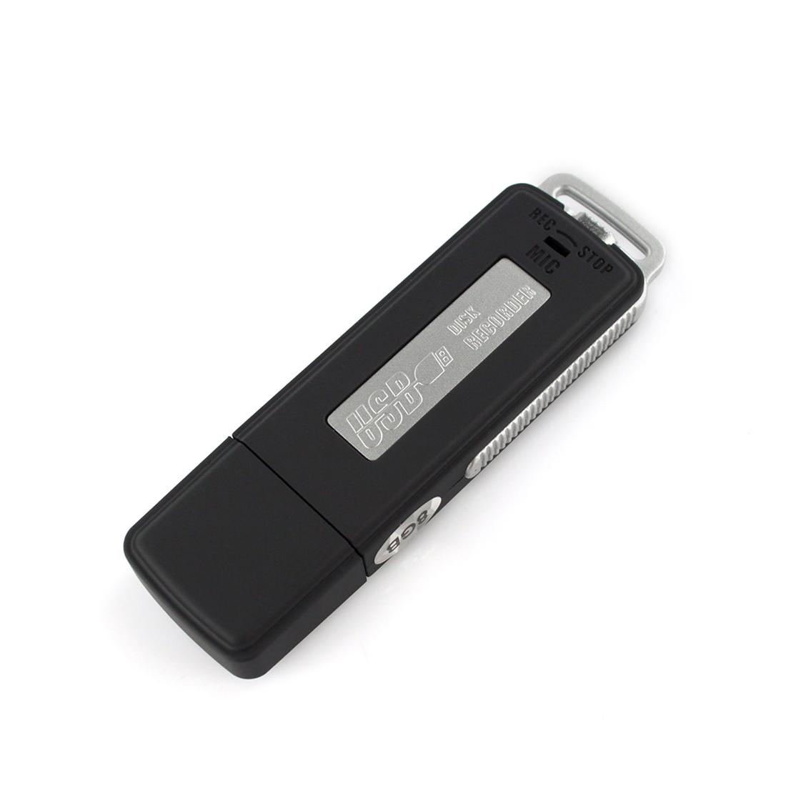 HSY SK-868 USB Digital Audio Voice Recorder U-Disk 8GB Black