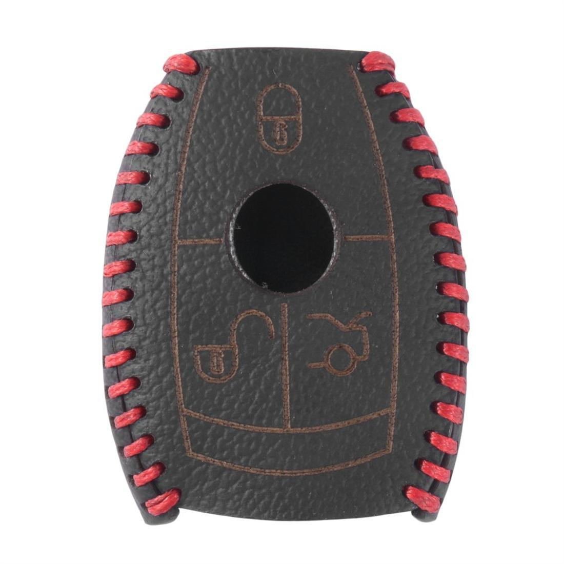 Car Smart Key Case Leather Cover For Mercedes-Benz W203 W210 W211 AMG W204