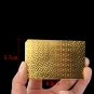 Waterproof Golden Playing Cards Durable Use Gold Foil Poker Playing Cards