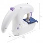 LYGF 9933 Sewing Machine Batteries Operated White