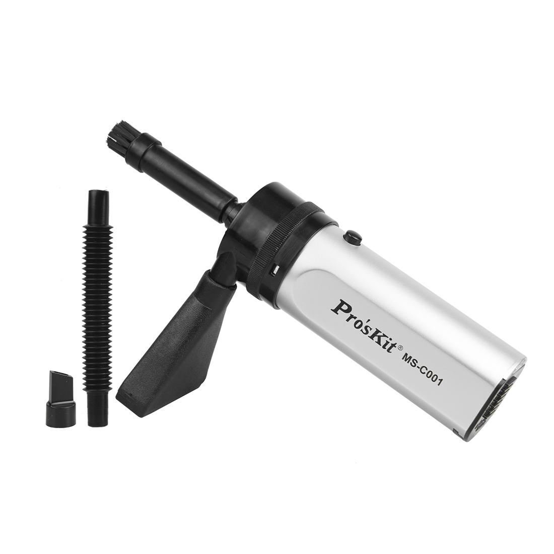 Mini Vacuum Keyboard Cleaner 3pcs MS-C001 Black+Silver