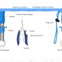 Lixada 13cm Outdoor Multifunctional Fishing Pliers Line Cutter Scissors Hook Remover Tackle