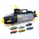 DIBANG Toy Set Handheld Submarine with 6 Alloy Cars