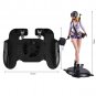 H5 Phone Game Trigger Handle Grip With Fan Black + Figure Girl with a Pan