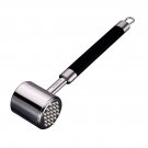 JLS Meat Tenderizer Mallet Tool 304 Stainless Steel Beef Pork Chicken Grip Meat Hammer Pounder