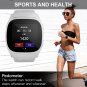 T8 Bluetooth Smart SIM Card Phone Watch Sports Steps Smart Wear Android Watch White