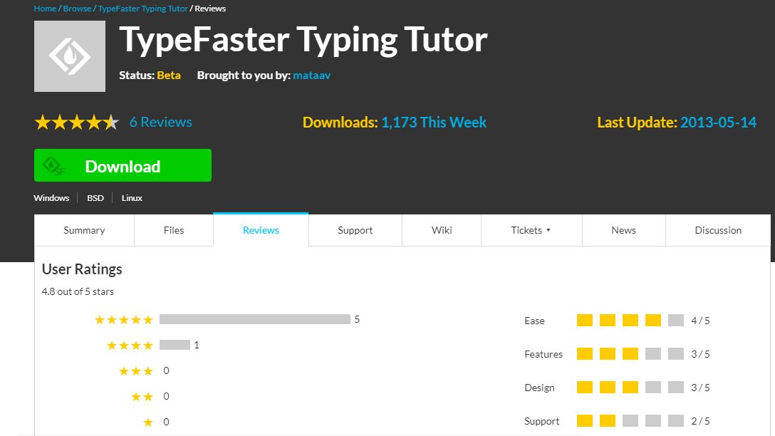 typefaster typing tutor