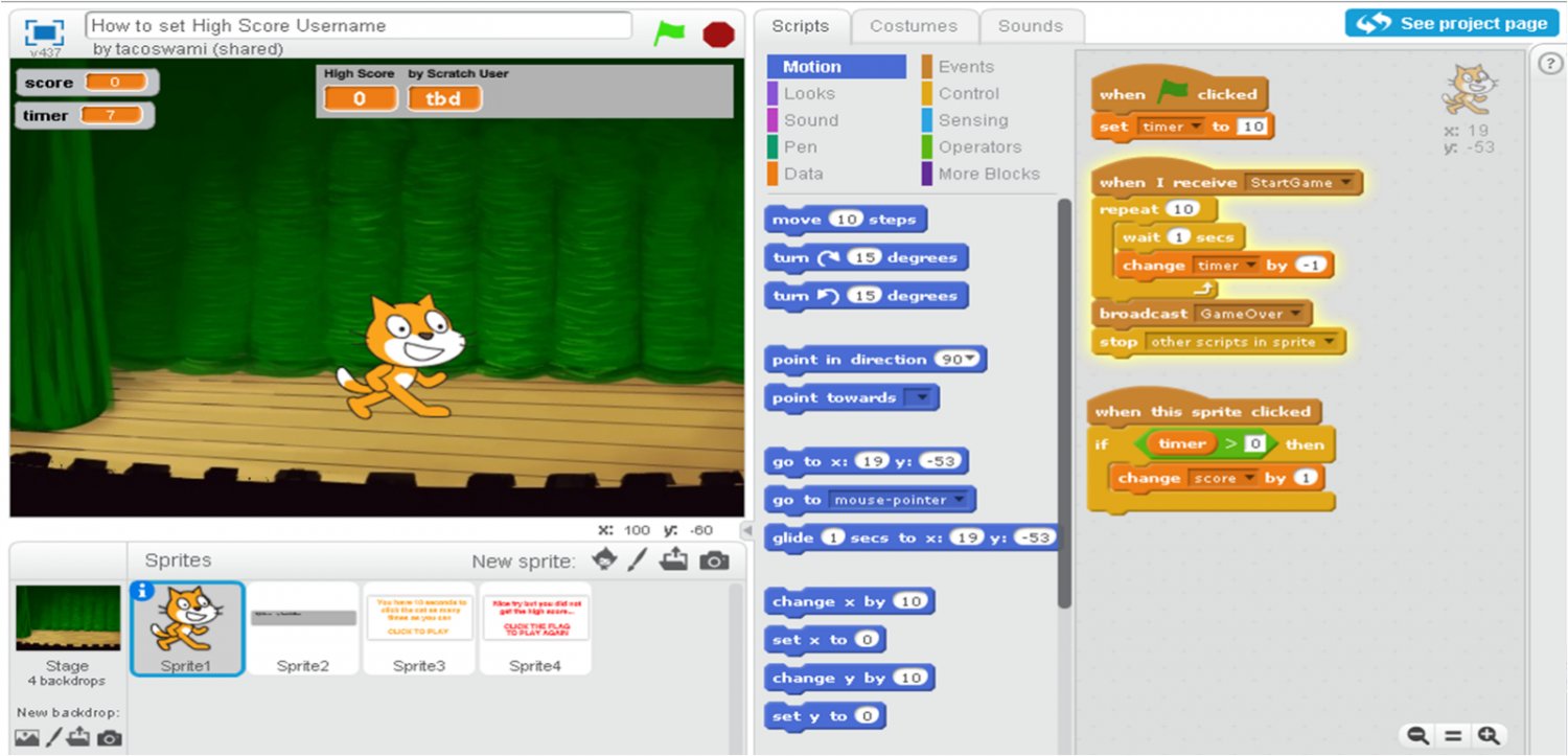 Scratch Animation and Cartoon Educational Programming Software for
