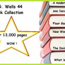 H.G. Wells 44 Book Collection  --- 13,612 pages --- eBook--  (pdf) [Download]