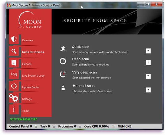 Moon Secure Antivirus Program Software for Windows [Download]