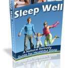 Sleep Well eBook in PDF Format with Digital Delivery!  [Download]