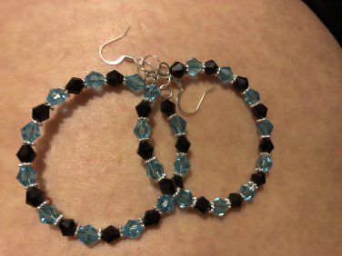 Memory wire hoop earrings